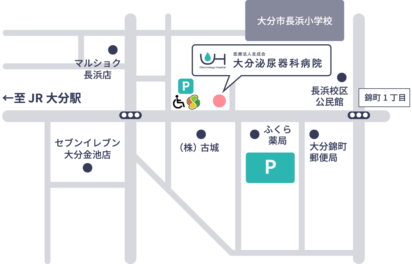 アクセス | 大分泌尿器科病院