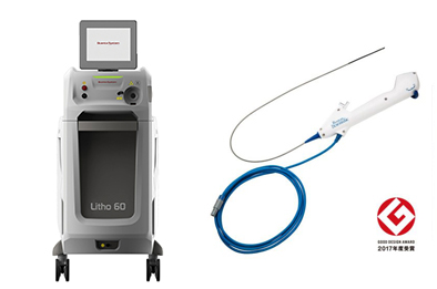 尿路結石 | 大分泌尿器科病院 | 当院で使用するエダップテクノメド社製ホルミウムレーザー装置（右）および軟性尿管ファイバー